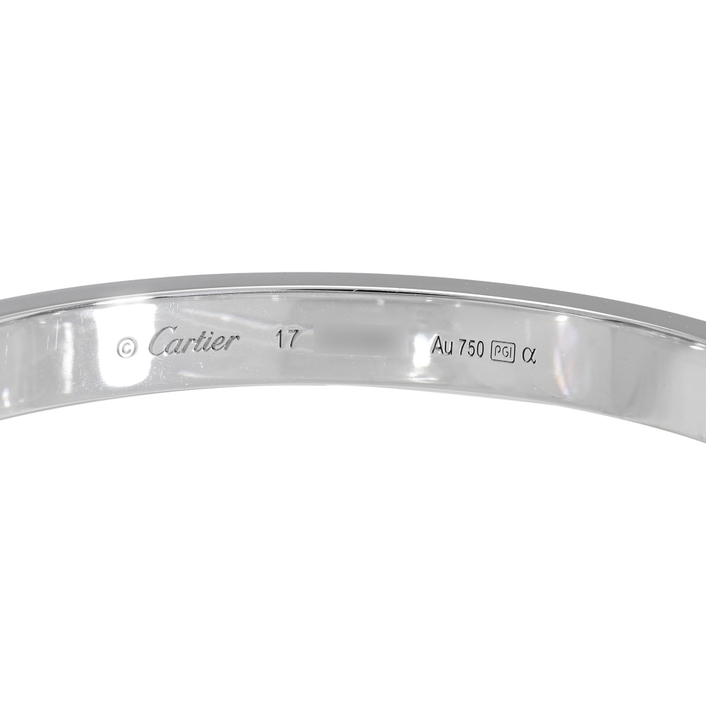 Cartier Love Pavé Diamonds Bracelet 18K White Gold Diamond N6717600