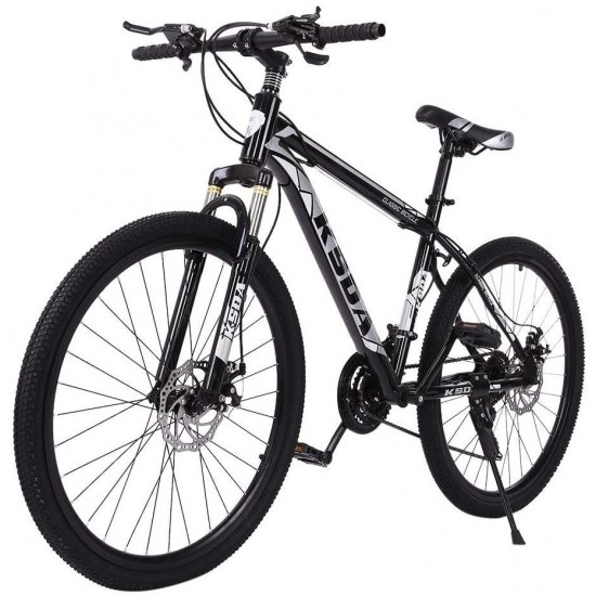 Mens/Womens Mountain Bike, Aluminum Frame Bike with Linear Pull Brakes | 26 Inch All-Terrain Bicycle with Front Suspension Adjustable Seat