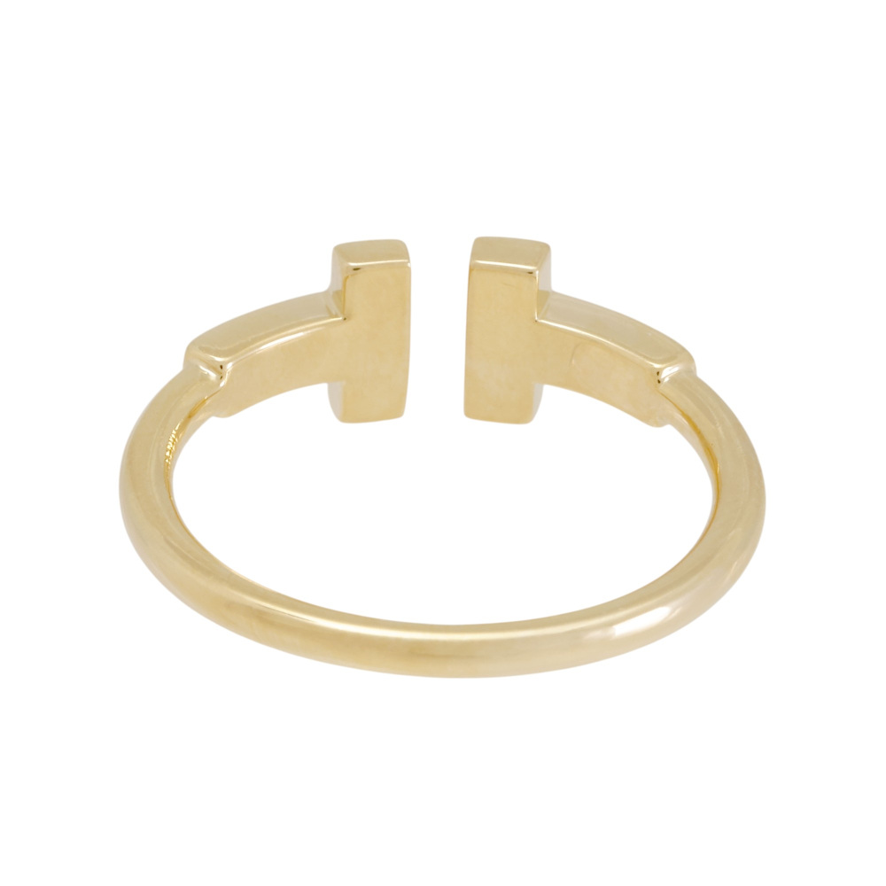 Tiffany & Co. Tiffany T Diamond Wire Ring 18K Yellow Gold 60147102
