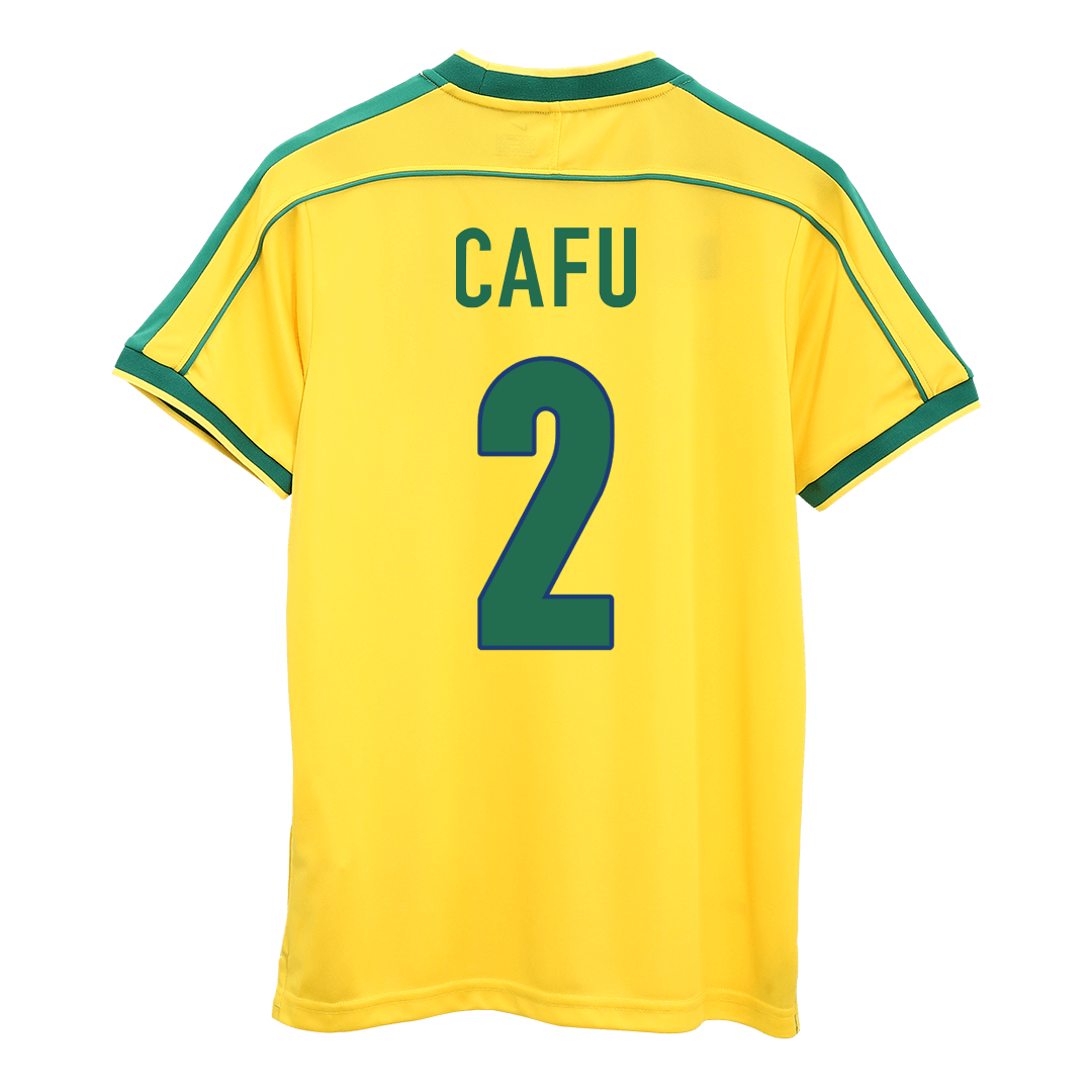 Retro Soccer Jersey CAFU #2 Brazil Home 1998