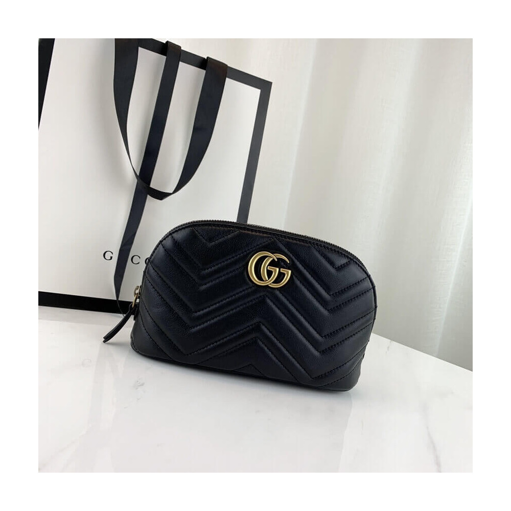 Gucci GG Marmont Cosmetic Case Black