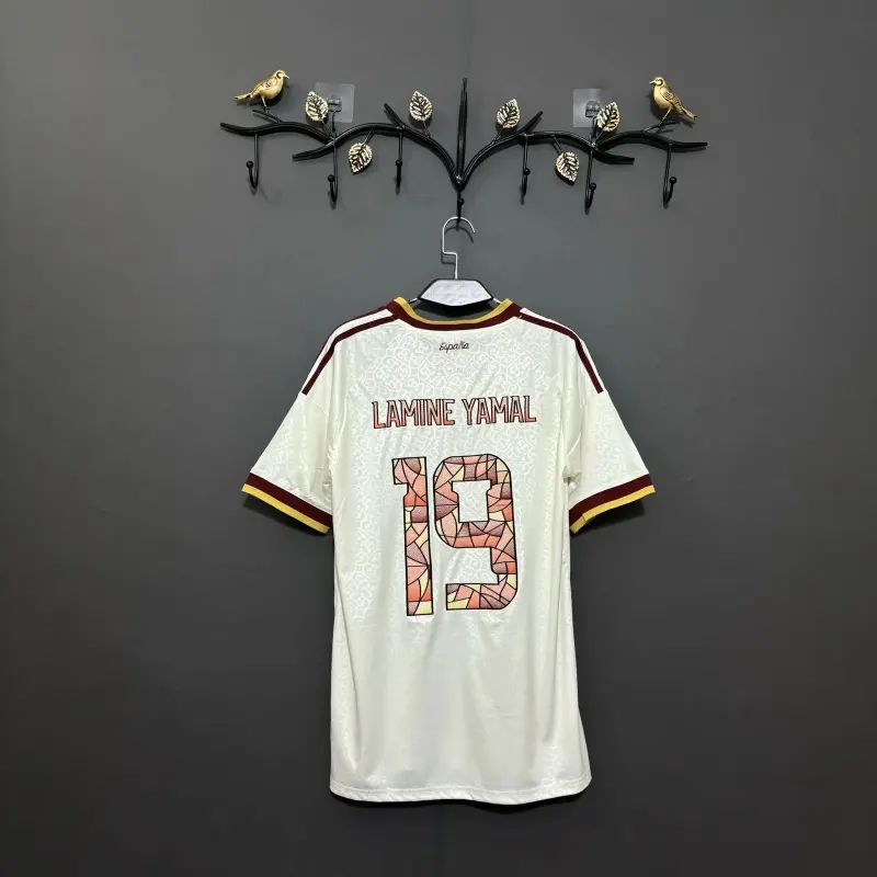 LAMINE YAMAL #19 Spain 2026 Home Embroidered Jersey S-XXL Fan Version(No Front Number)
