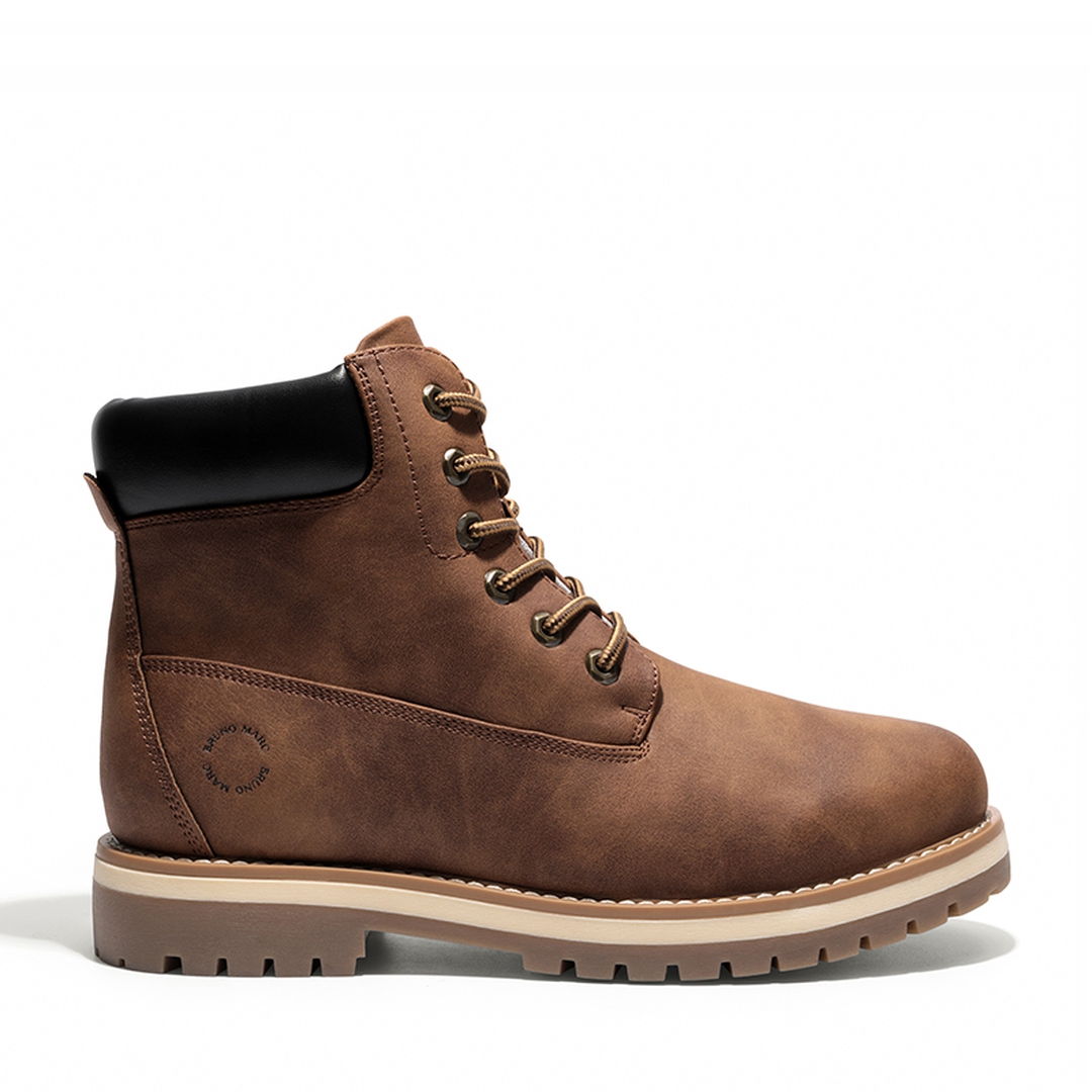 Men's Faux Fur Combat Snow Boots