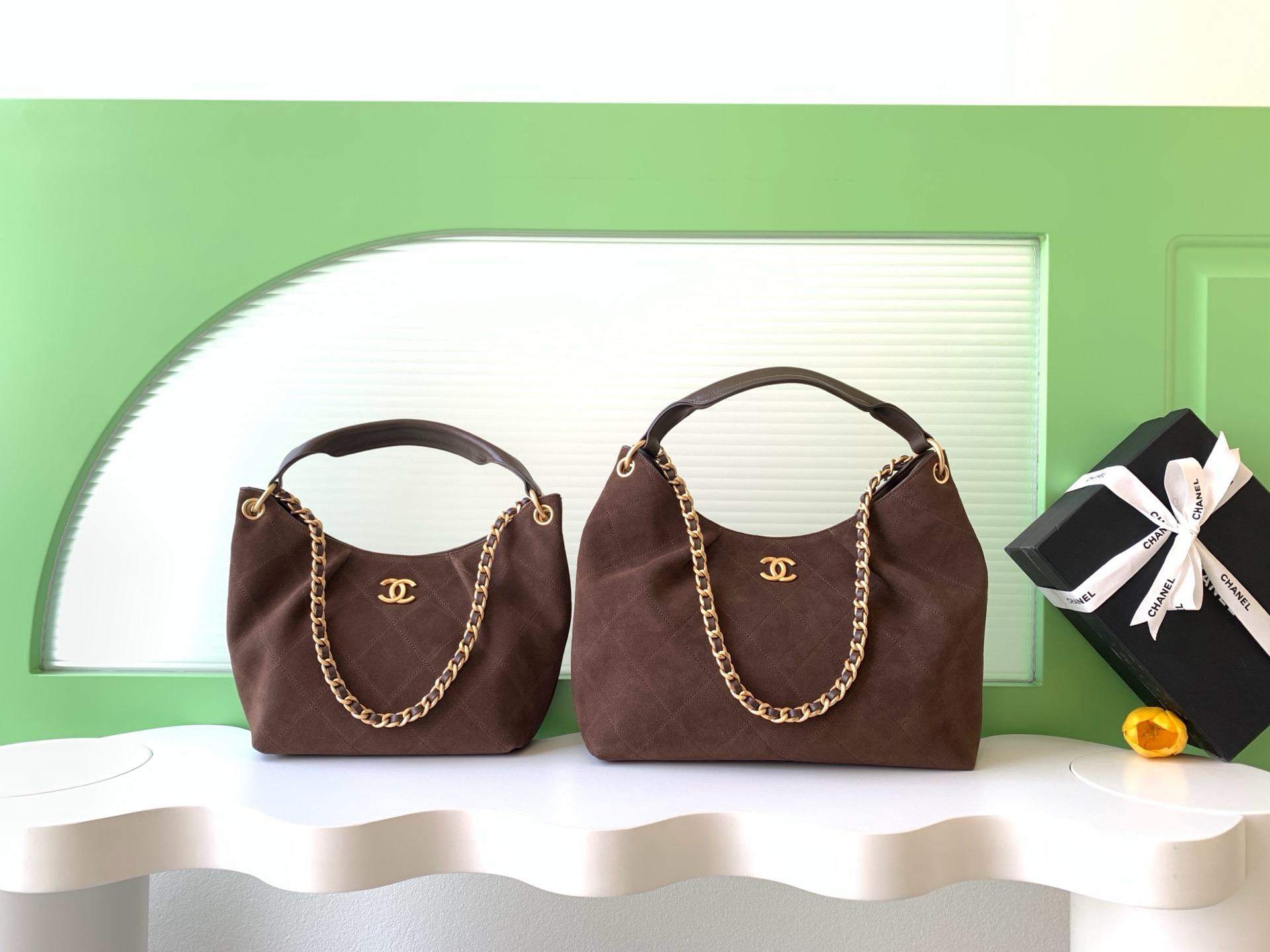 Chanel 26c Hobo Matte Coffee Brown