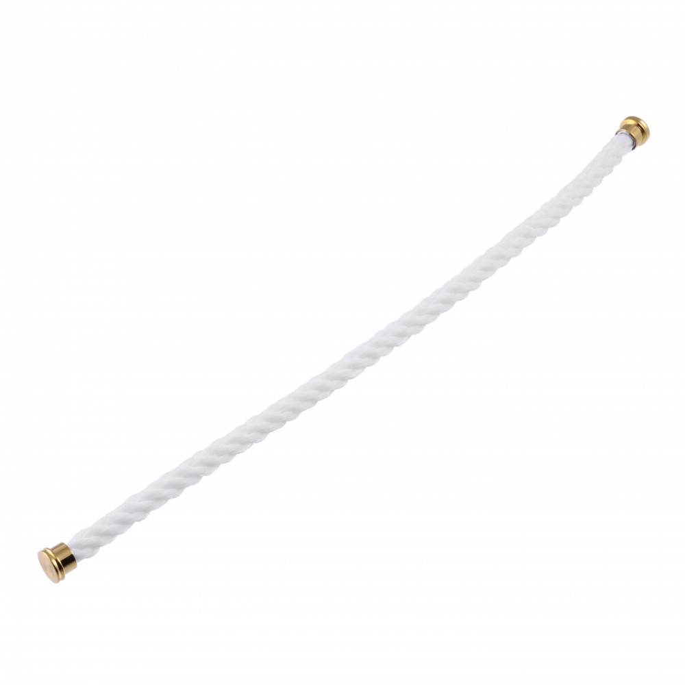 FRED Force 10 (lm) Textile Cable White 16 Yellow Gold Plating Cable Accessory 6B0161