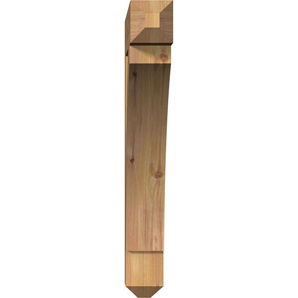 Ekena Millwork BKT04X22X26THR04SWR 3 1/2x22W x 22x22D x 26x22H Thorton Craftsman Smooth BRACKET, Western Red Cedar