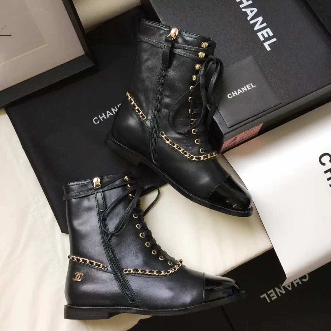 Chanel Women’S Botas Para Mujer Black