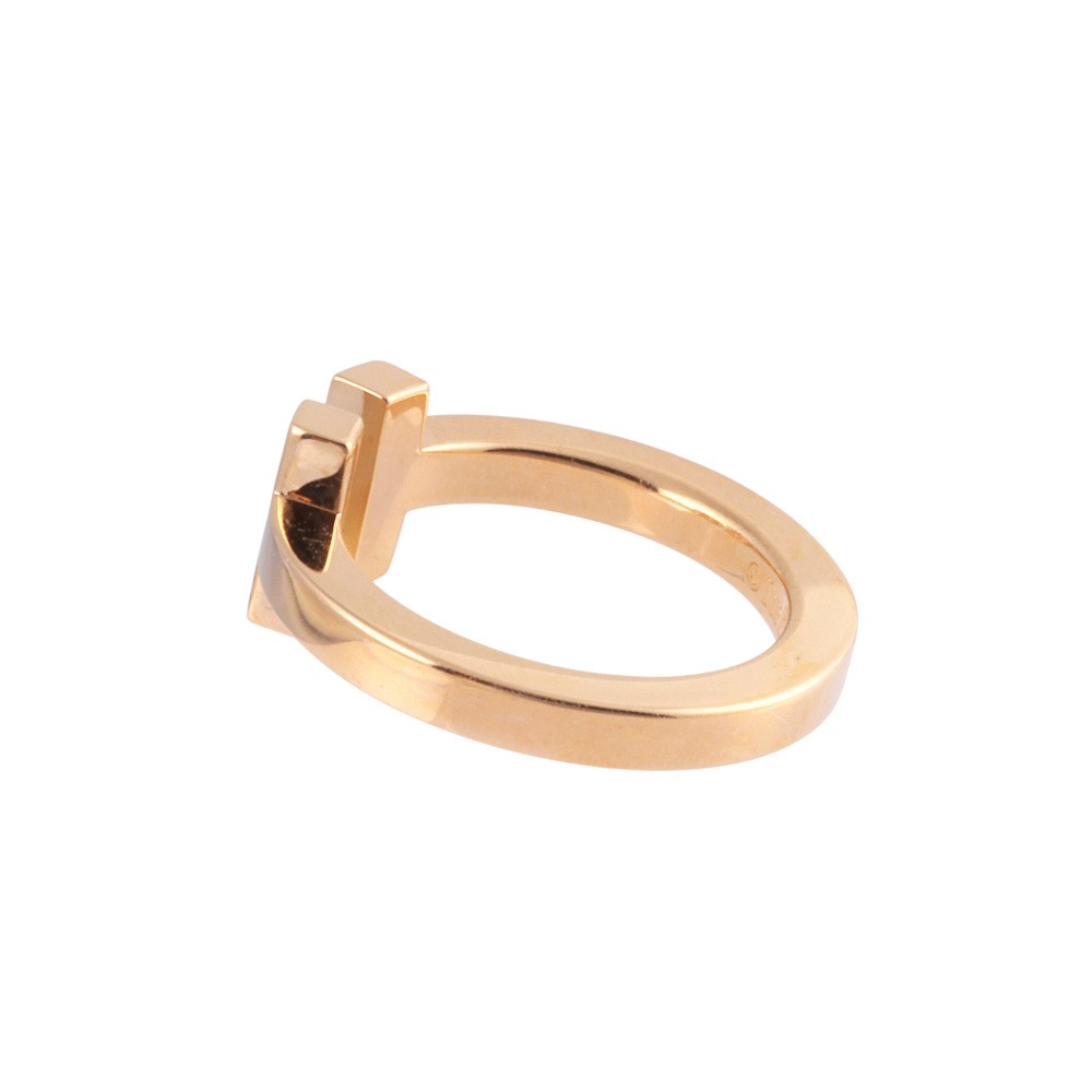 Tiffany & Co. Tiffany T Square Ring 18K Rose Gold