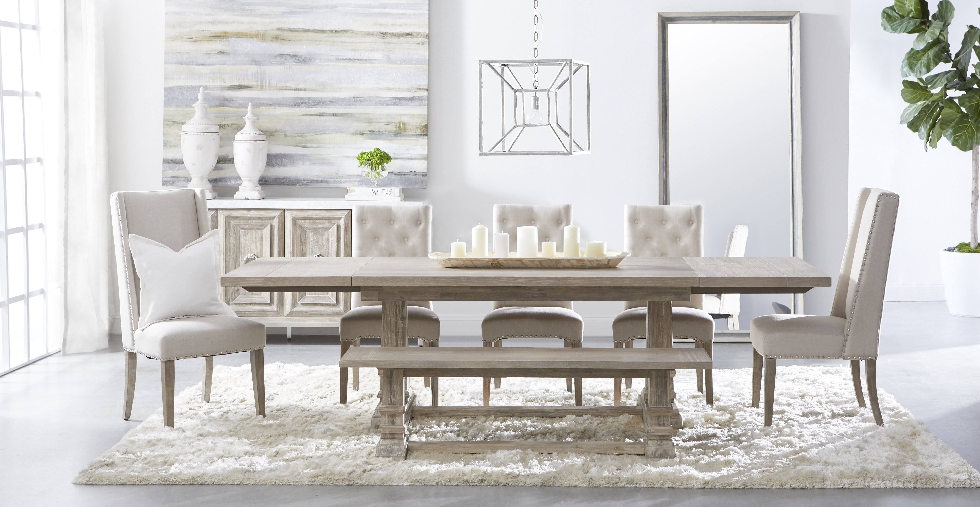 Hudson Traditions Natural Gray Large Dining Bench