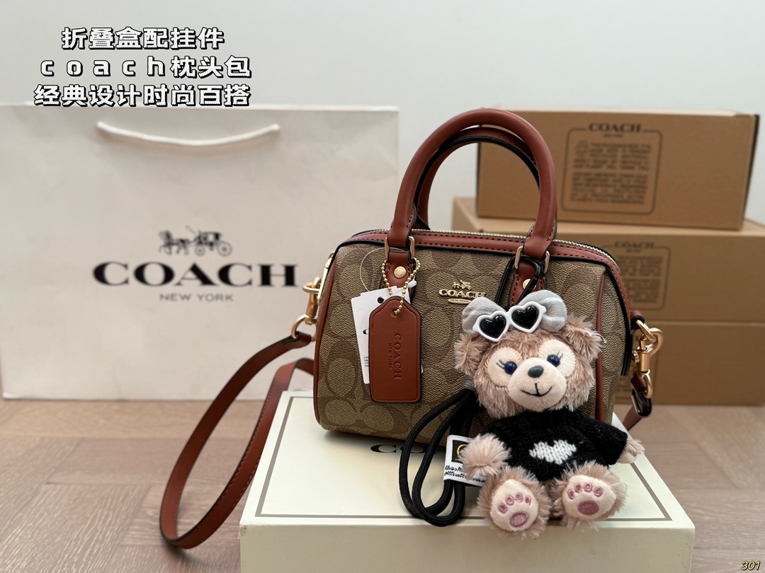 Coach Pillow Bag Classic Design Fashionable Versatile Handbag Crossbody Bag - cnluxepick
