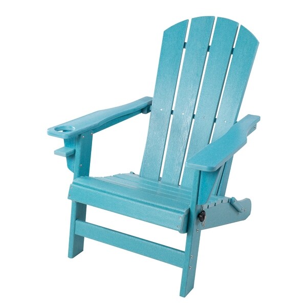 Kozyard Foldable High Density Resin Outdoor Patio Adirondack Chair