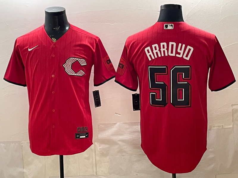 Men's Cincinnati Reds Brandon Arroyo #56 Red 2026 City Connect Stadium Jersey