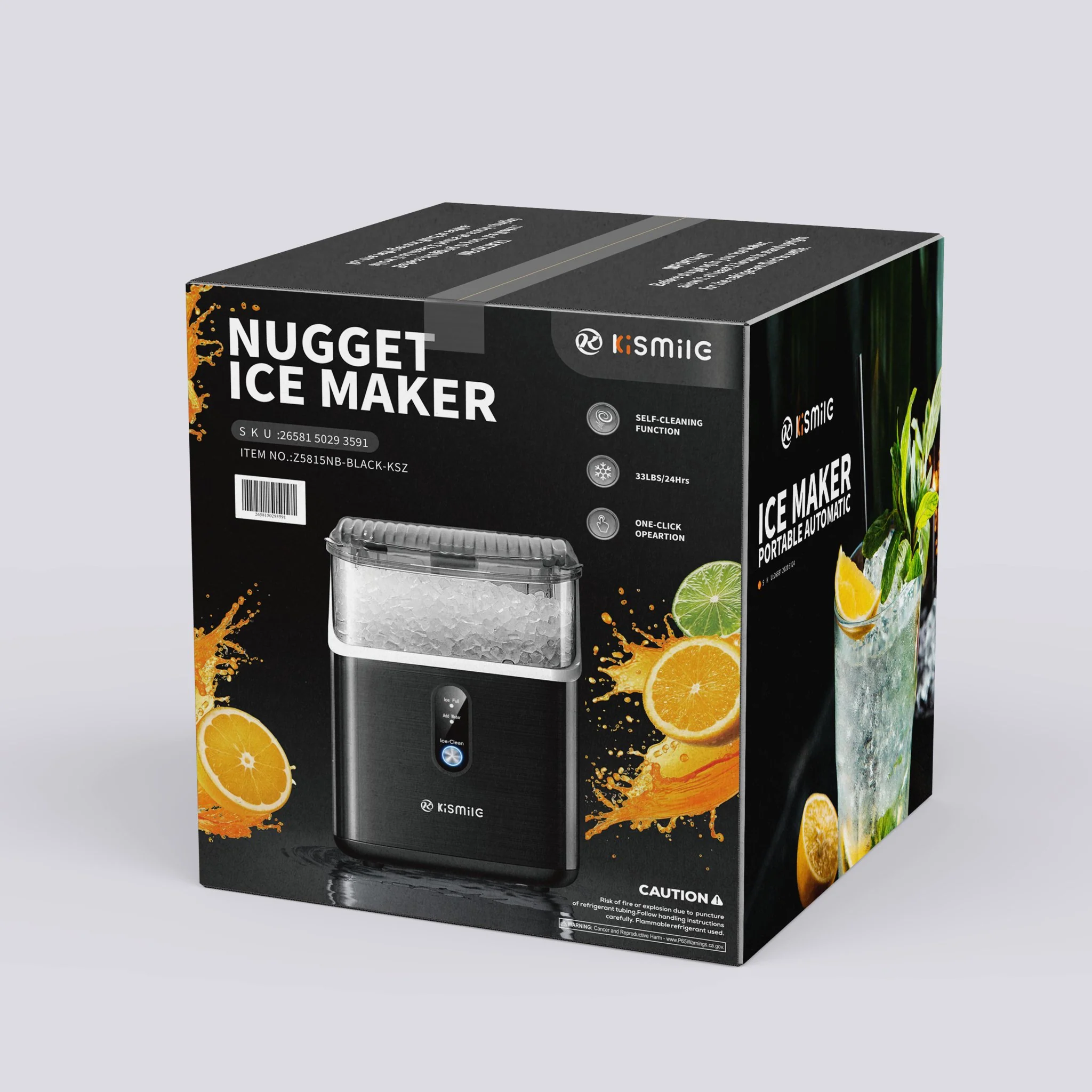 Kismile Nugget Countertop Ice Maker Z5815NB