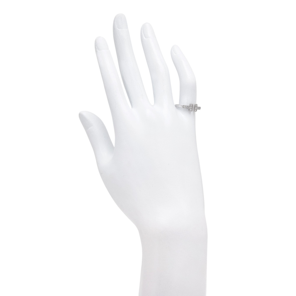 Tiffany & Co. Tiffany T Diamond Wire Ring 18K White Gold 60147237