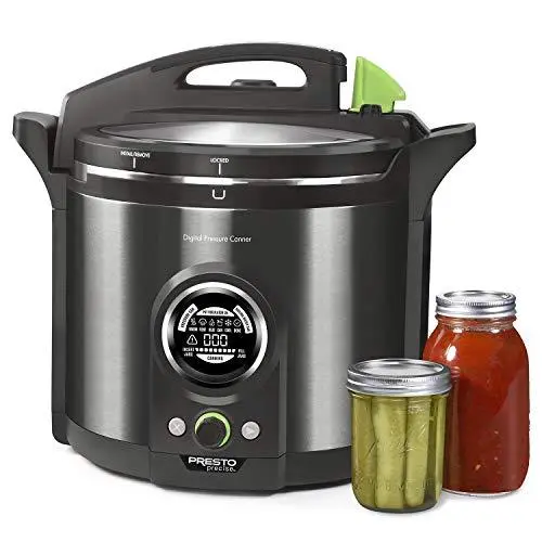 Presto 02144 Digital Pressure Canner – 12-Quart Stainless Steel with Smart Programming