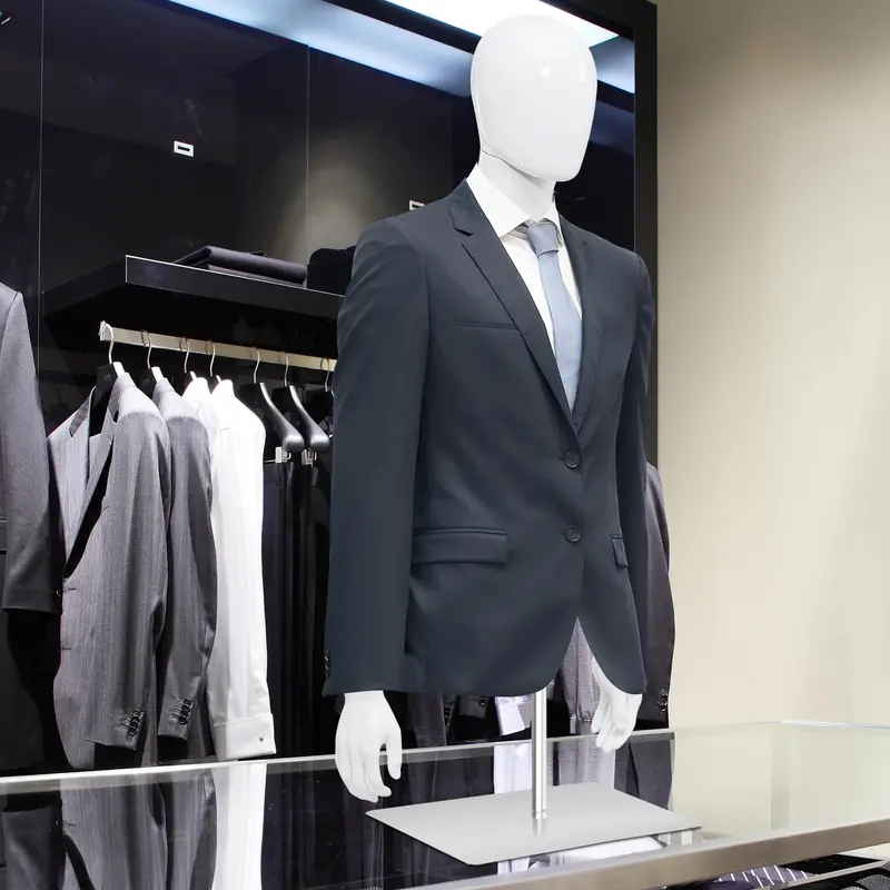 PP Torso Mannequin for Tailoring — Lightweight Male Model Display Stand
