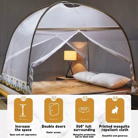 Kelambu Single/Queen/King 2 Door Mosquito Net Bed Kelambu Khemah Kelambu Dewasa kelambu baby