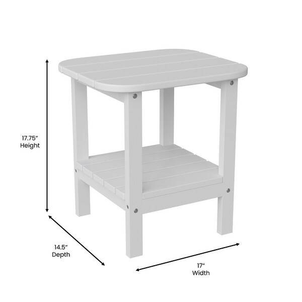 AllWeather Adirondack Style Patio Side Table
