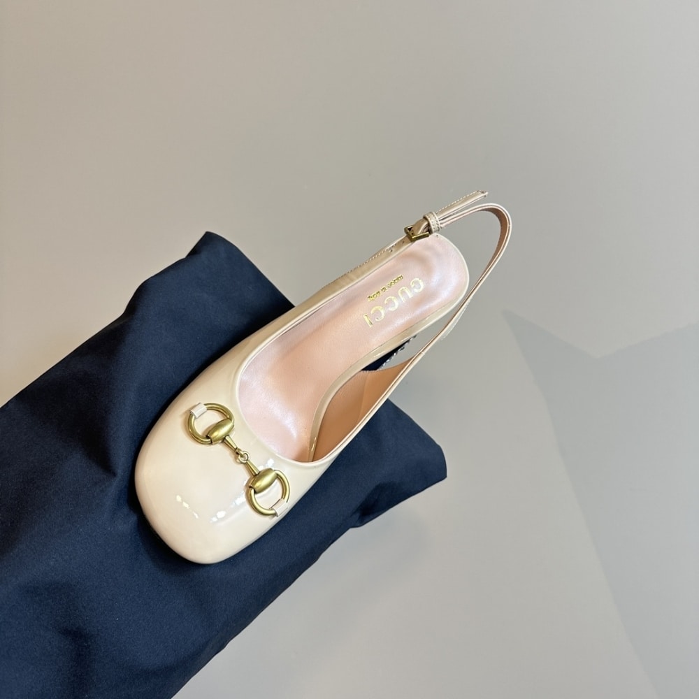 Gucci Women’S Horsebit Pump With Crystals White 795984 Bnc00 9540