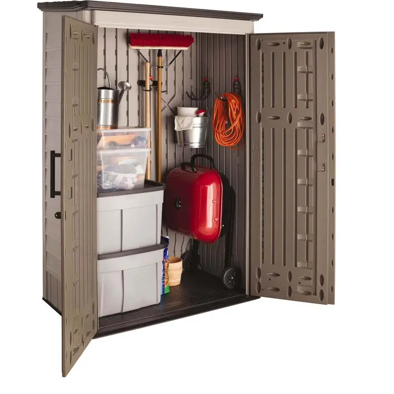 Rubbermaid 52 Cu. Ft. Lockable Outdoor Storage Shed – Durable, Weatherproof Resin Construction