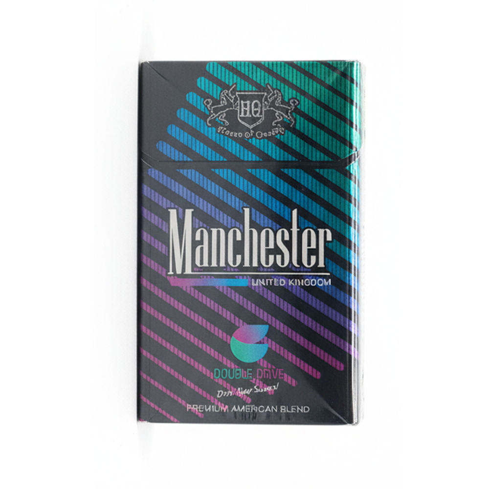 Manchester Double Drive 5mg British heritage tobacco packaging