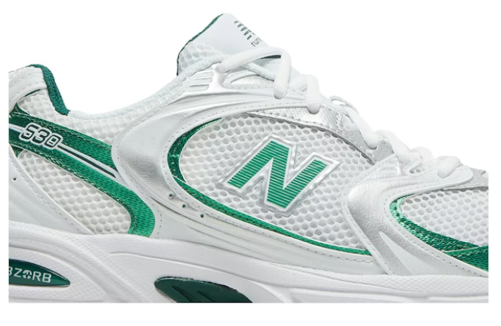New Balance 530 White Nightwatch Green MR530ENG Casual Running Shoes