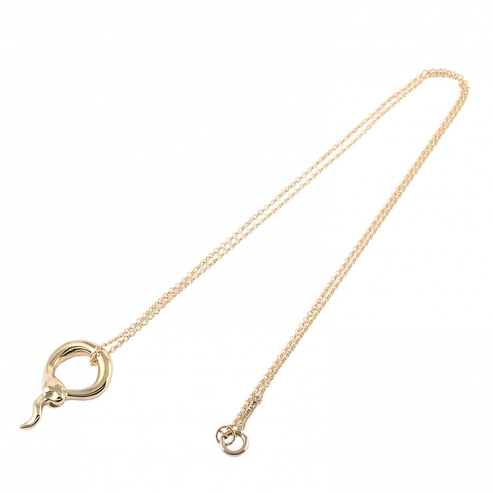 Tiffany & Co. Elsa Peretti Baby Motif Necklace 18K Yellow Gold