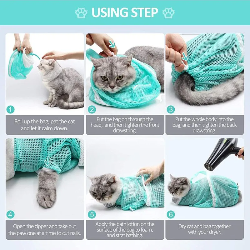Multi-functional Pet Grooming Bath Bag