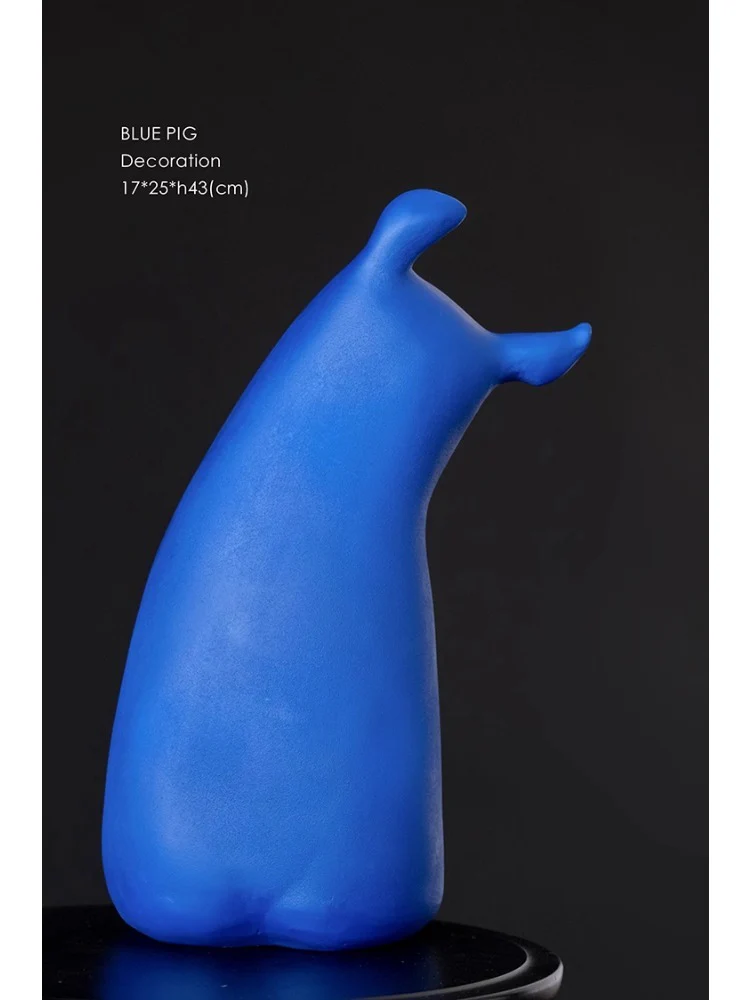 DC109 - Home Picasso blue blessing pig foyer bookcase sample room guardian ingot desktop ornament