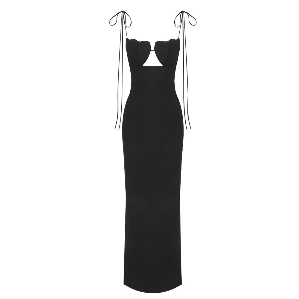 Elegant Backless Maxi DressClistos