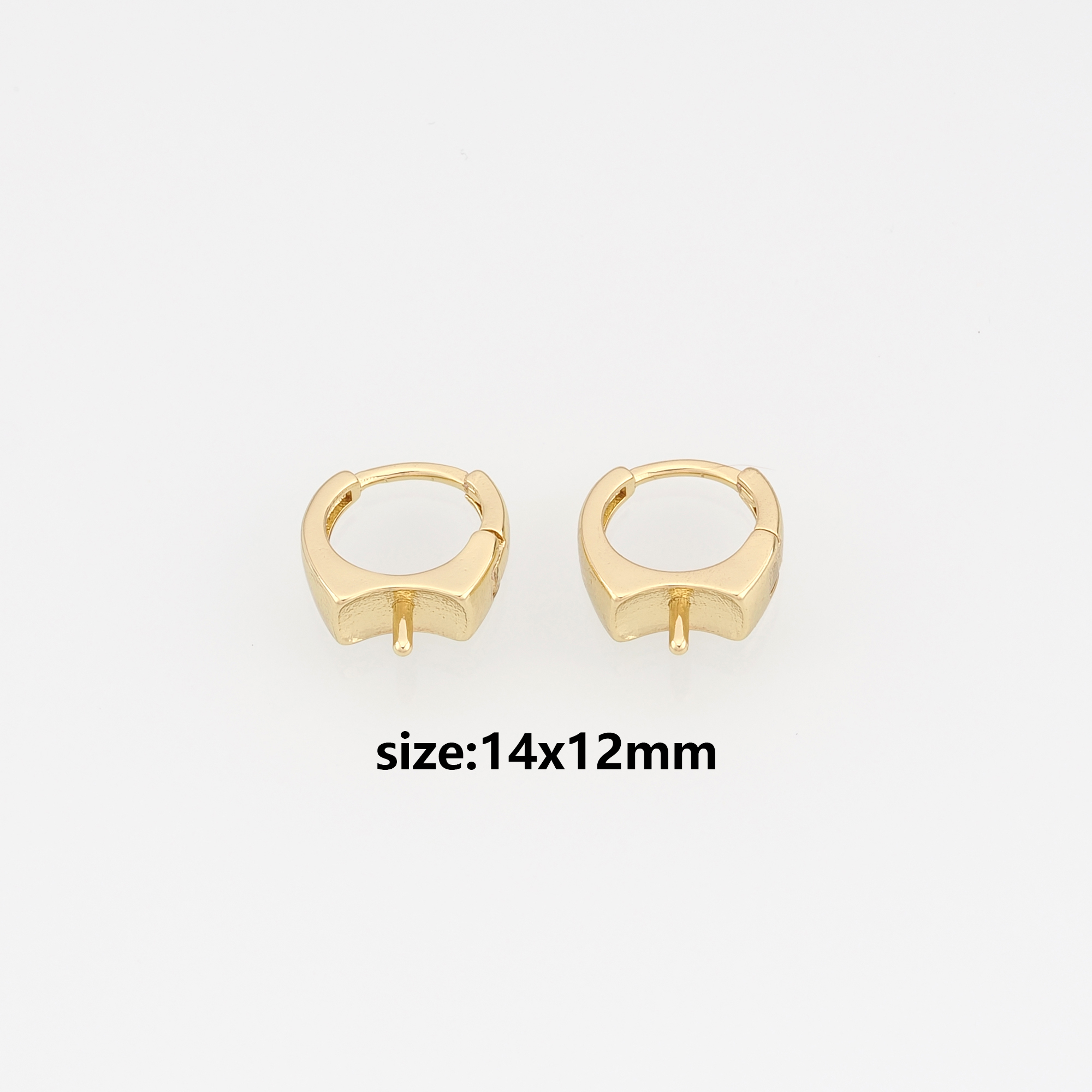 18K Gold Filled Round Hoop Earrings,Gold Hoops,Dainty Hoops Huggie,DIY Jewelry Making Supply