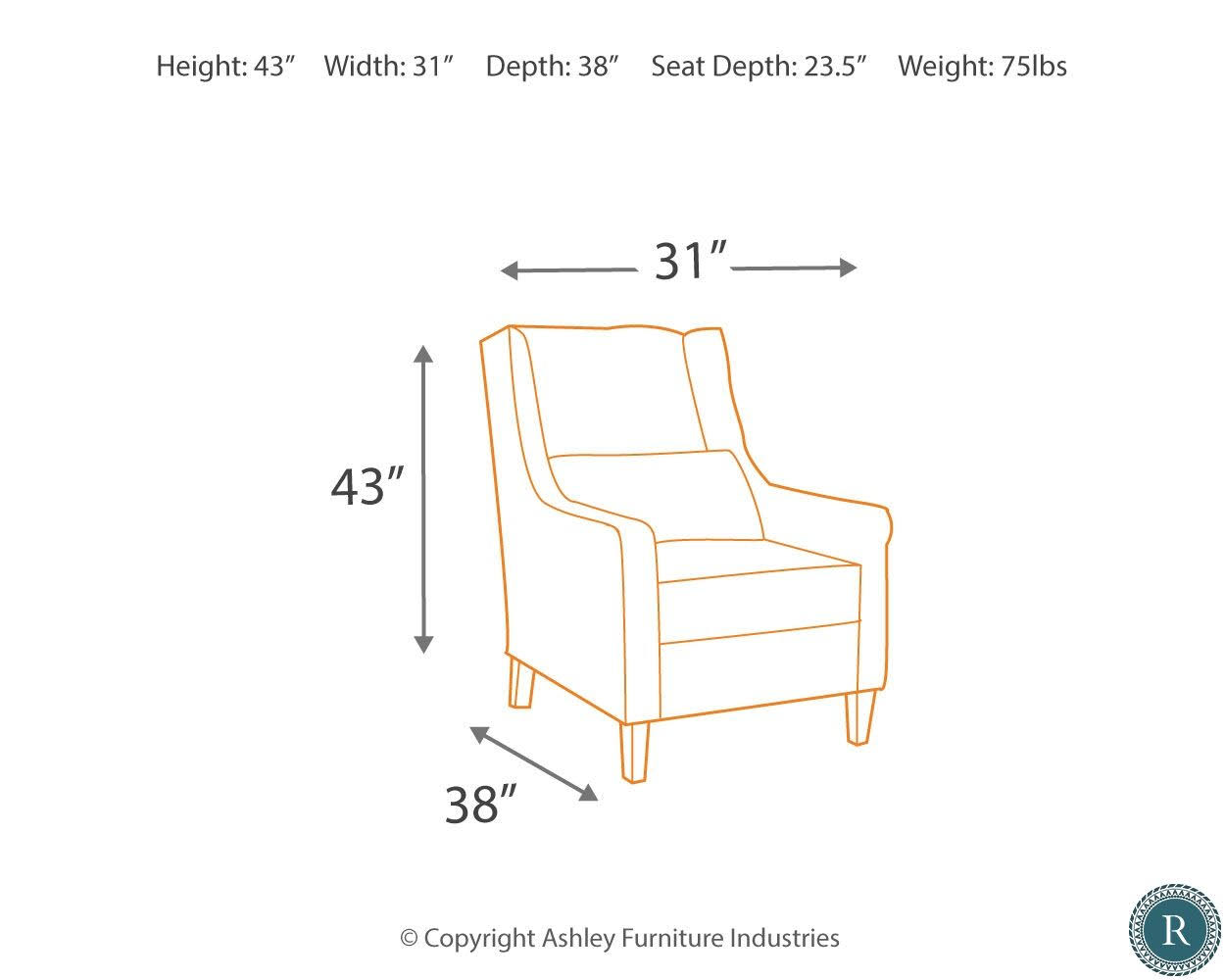 Signature Design by Ashley Owensbe Smoke Accent Chair