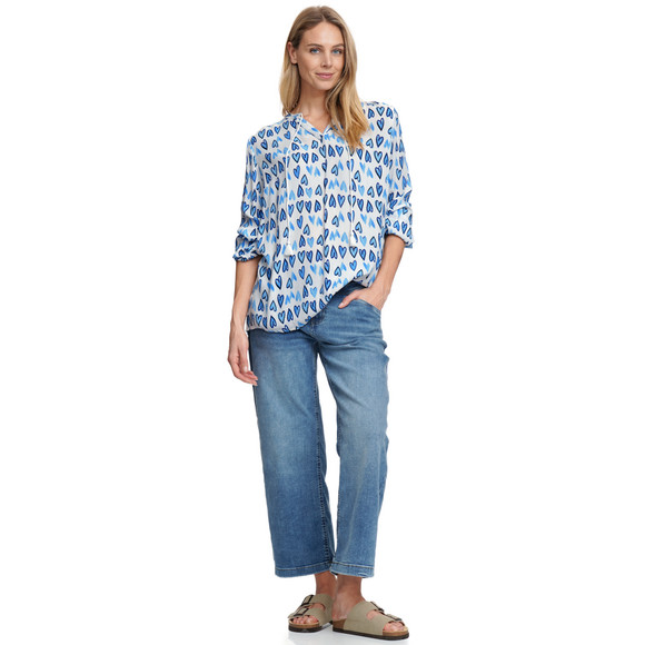 Gina Benotti Damen Bluse in gekreppter Optik