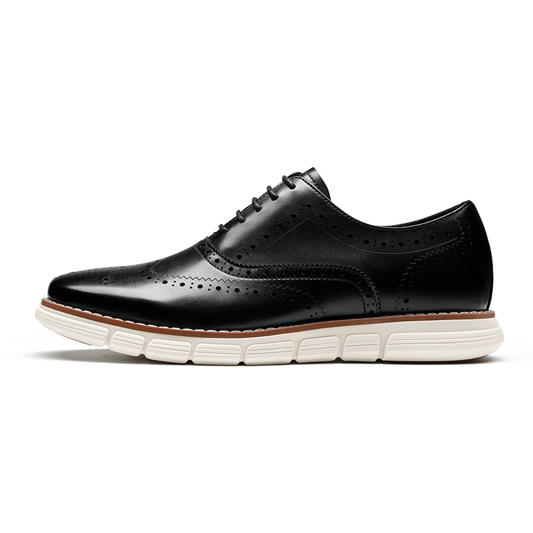 [CrossFlex NeatPolish+] Men's Wide PU Leather Dress Sneakers