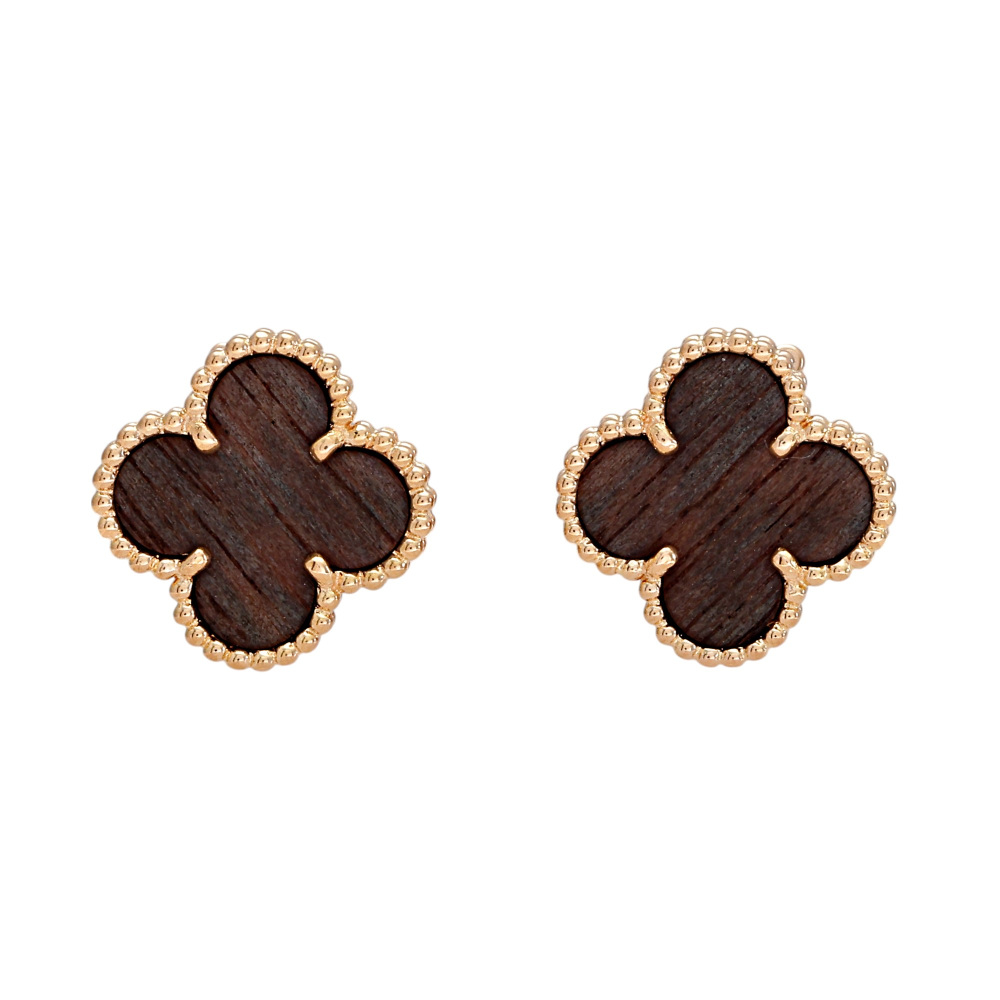 Van Cleef & Arpels Vintage Alhambra Earrings 18K Rose Gold