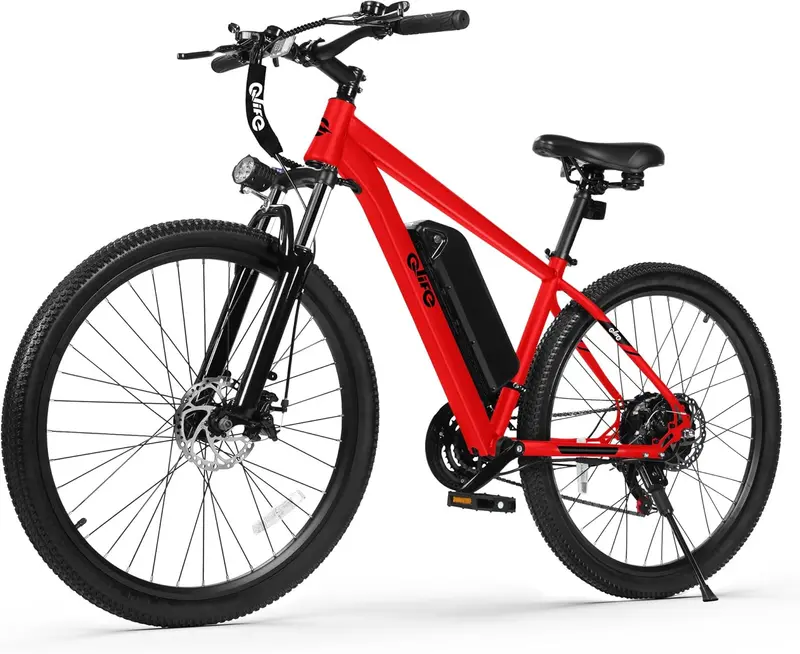 Qlife Racer Adult E-Bike – 21-Speed Mountain Bike with Lightweight Frame