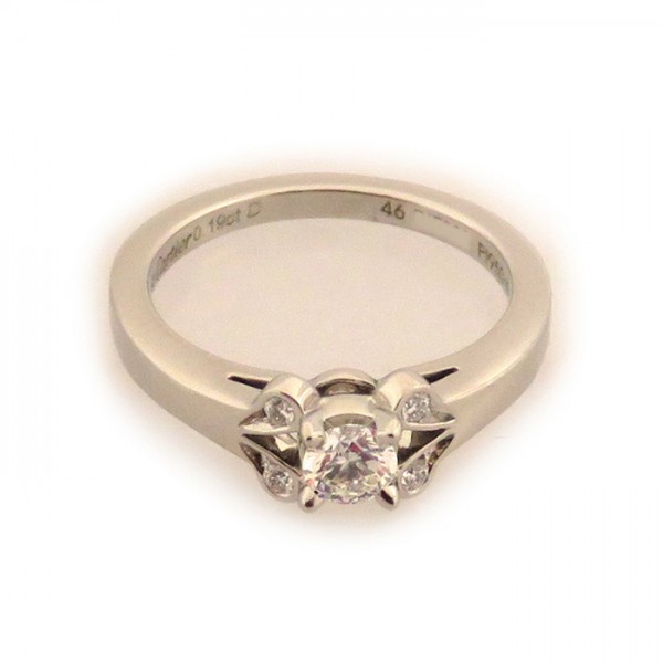 Cartier Ballerina PT950 Ring E Platinum Diamond