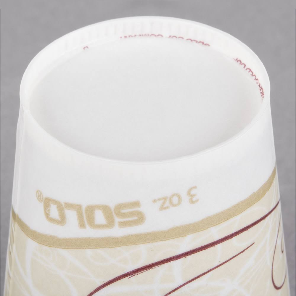 Solo R3-J8000 3 oz Symphony Waxed Paper Cold Cup (Case of 5000)