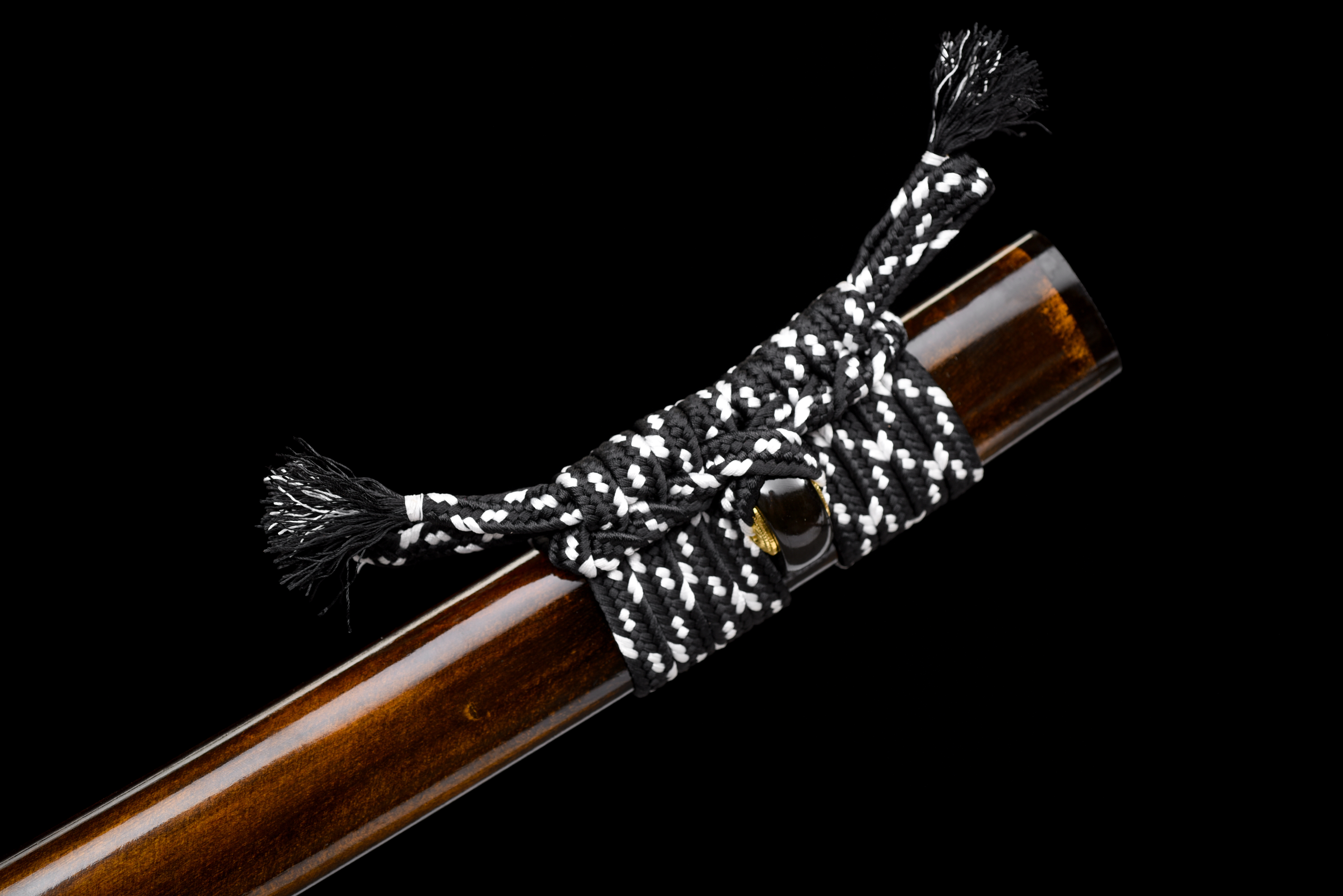 Black Wave Katana – Manganese Steel, Black Baked, Full Tang