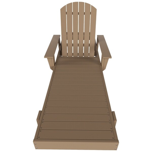 Polytrends Altura Poly EcoFriendly All Weather Reclining Chaise Lounge with Arms