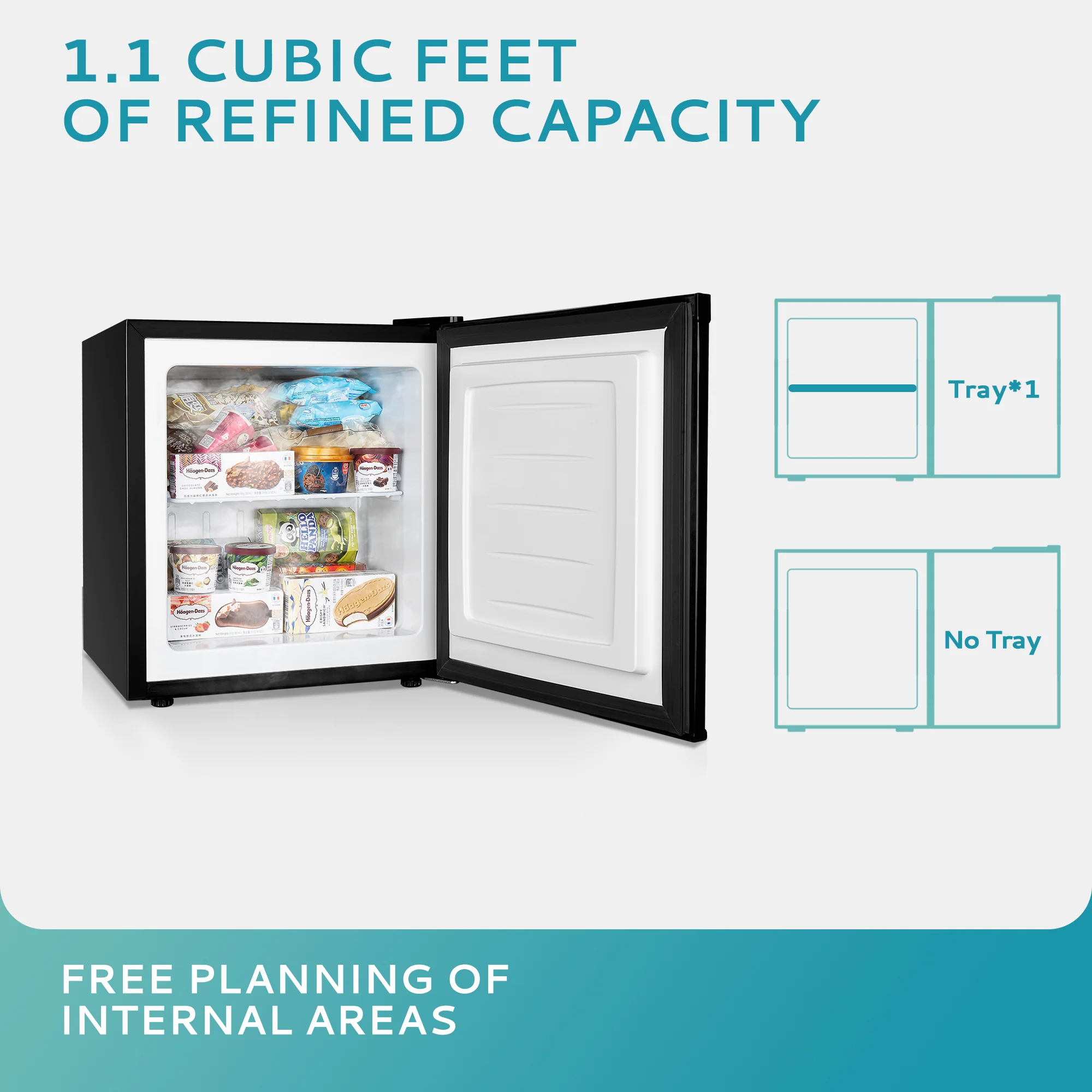 Compact Mini Freezer, Upright freezer Rapid Cooling