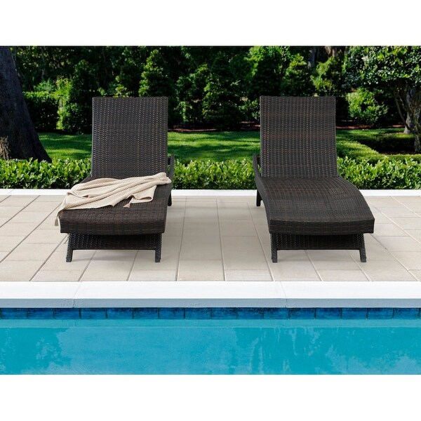 All Weather Wicker Chaise Lounge