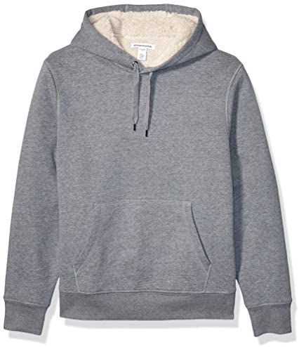 Men's Sherpa-Lined Pullover Hoodie Sweatshirt