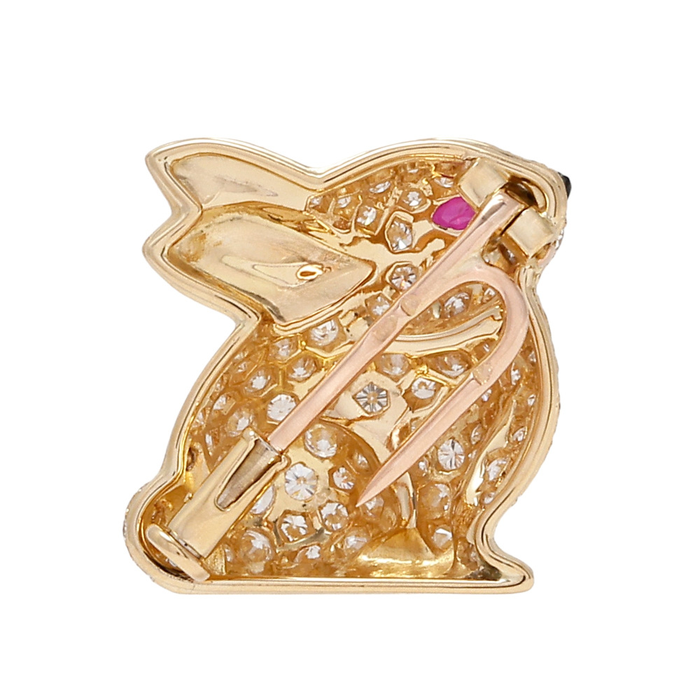 Van Cleef & Arpels Lucky Animals Rabbit Accessory 18K Yellow Gold