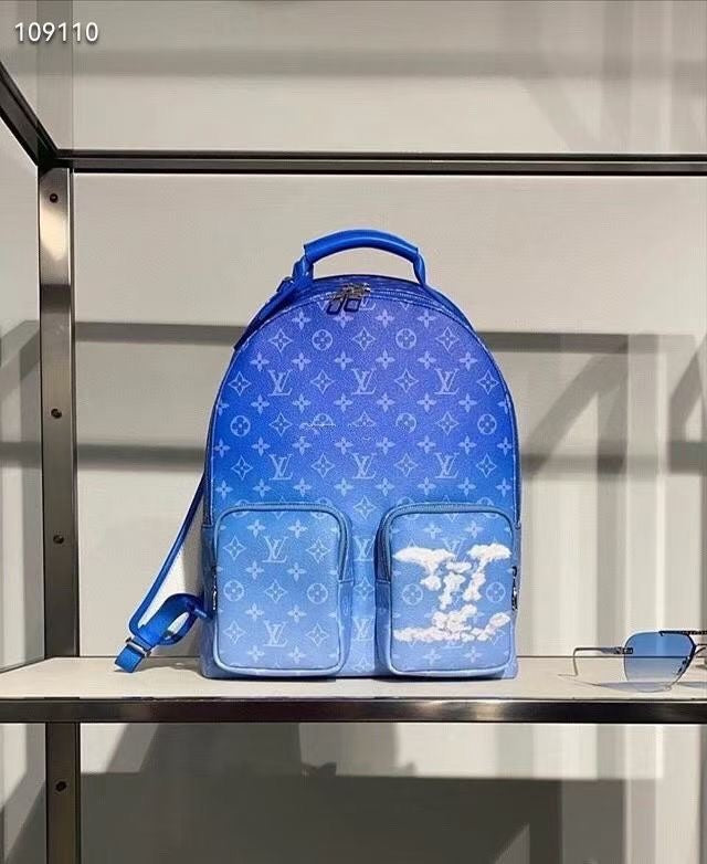 Louis Vuitton Multipocket Backpack Blue 40Cm