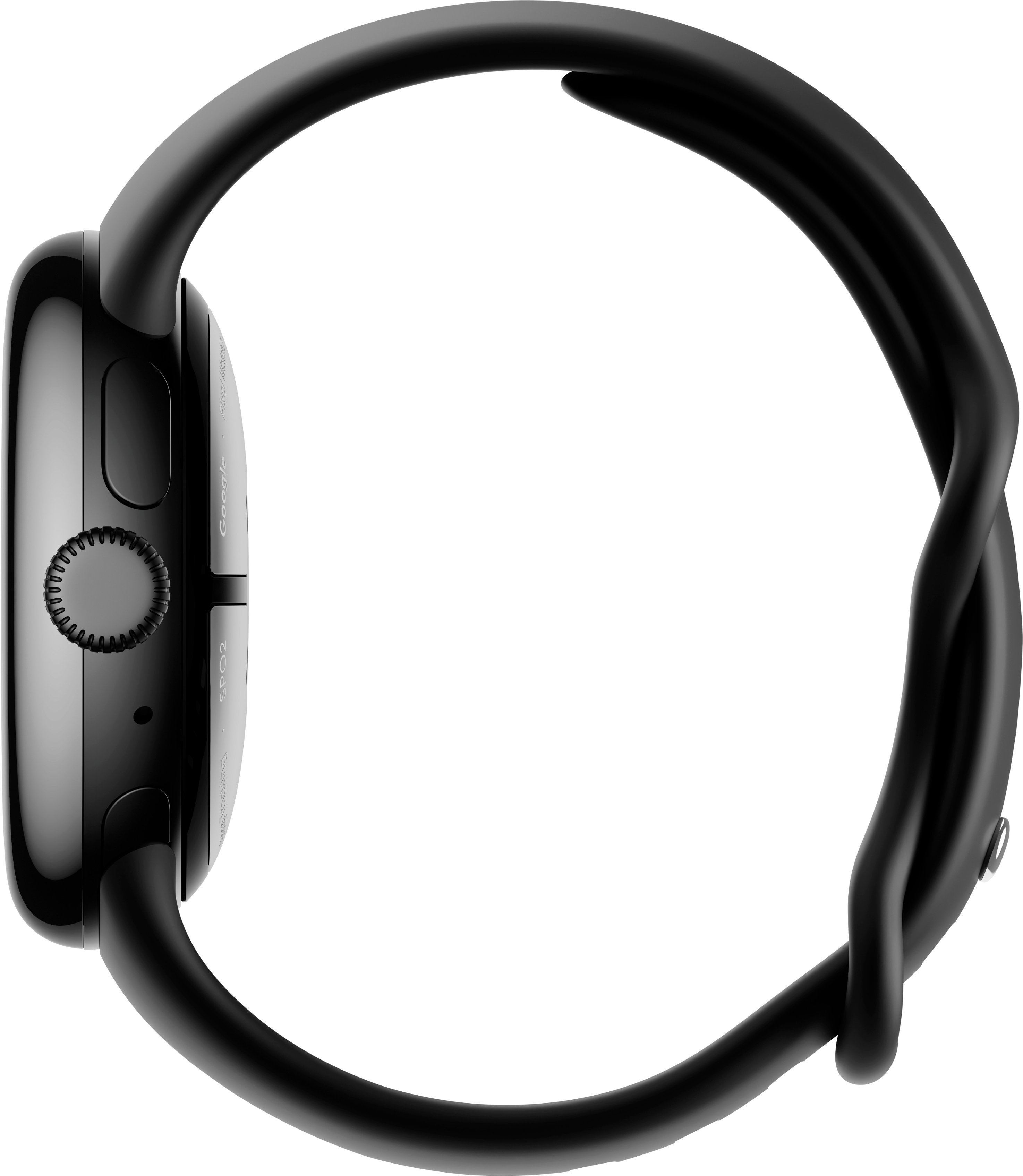 Google - Pixel Watch 2 Matte Black Smartwatch with Obsidian Active Band LTE - Matte Black
