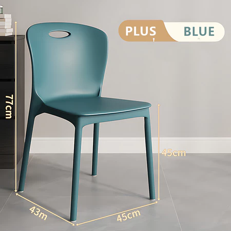 Kerusi Plastik Rumah Kukuh - Stackable Plastic Dining Chair, Heavy Duty Home Use,Book room