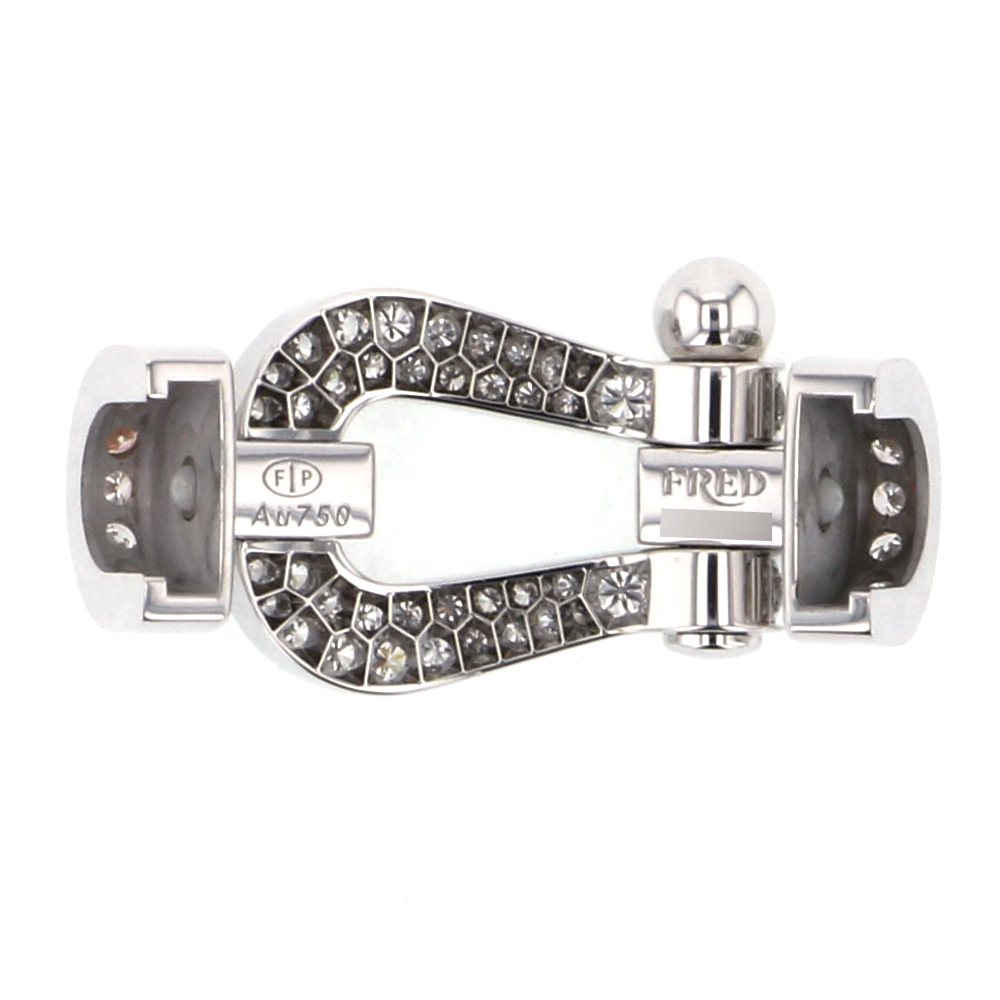 FRED Force 10 Lm Full Diamond Accessory 18K White Gold 0B0050