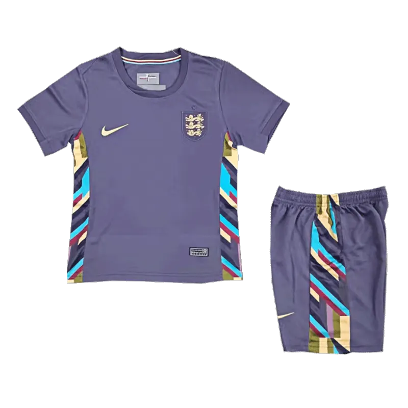 Kids England Away Soccer Socks 2024 Children Apparel
