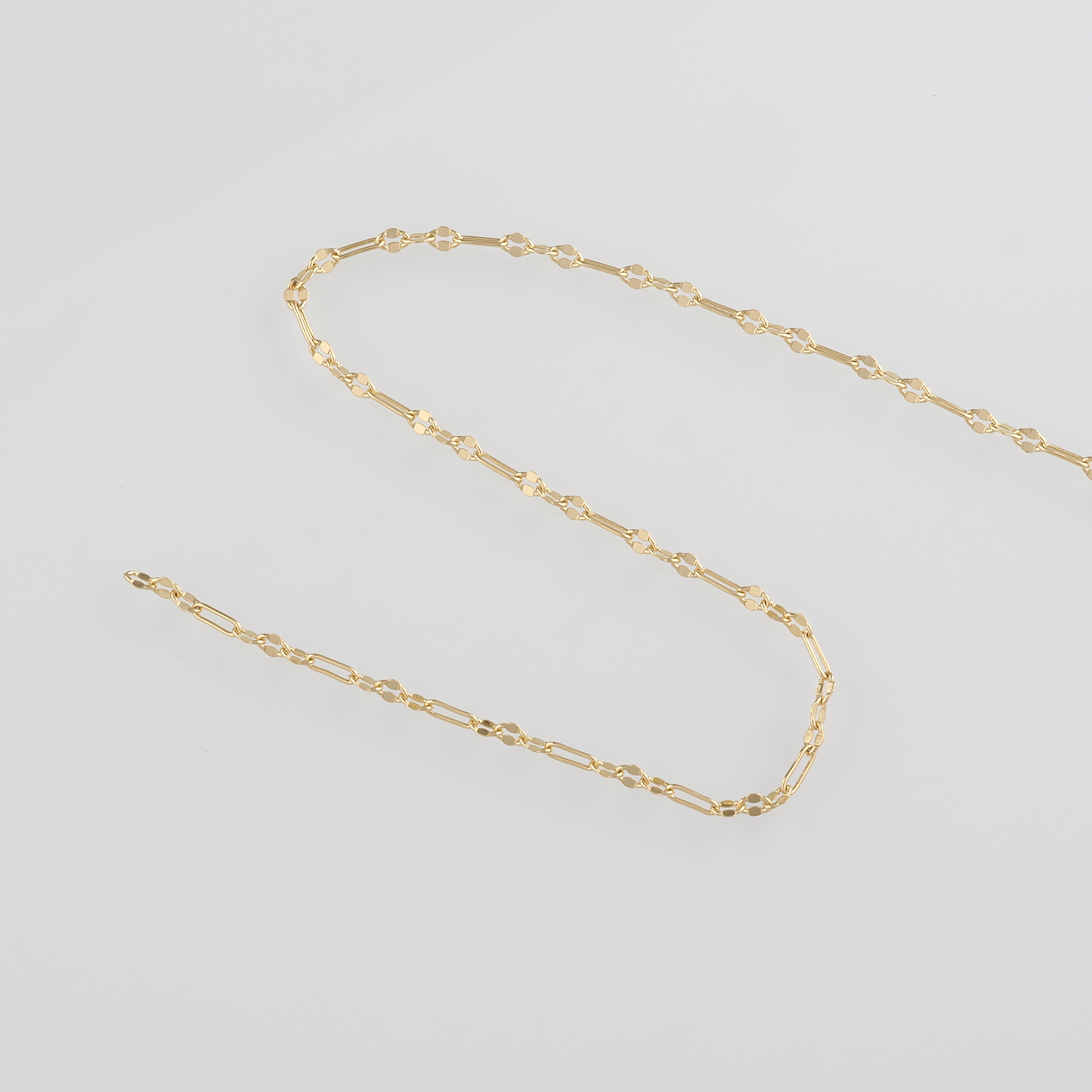 18K Gold Filled Cable Chain Necklace,Dainty Thin Link Chain,Gold Chain Necklace for Women DIY Jewelry Making Supply